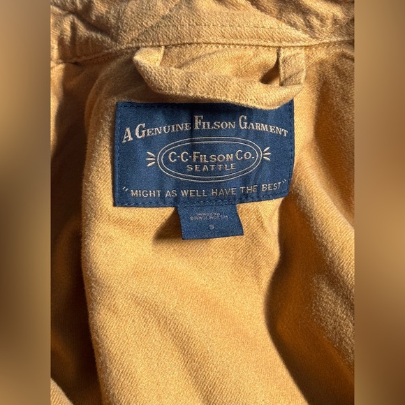 Men's Filson Mackinaw Wool Jac Shirt - Oxblood/Black size Small - Picture 4 of 8